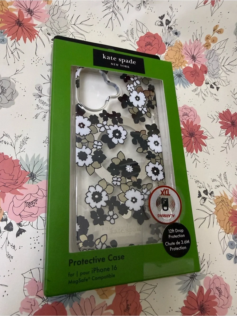 kate spade Clear Floral iPhone 16 Case